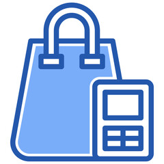 shopping bag flat icon,linear,outline,graphic,illustration