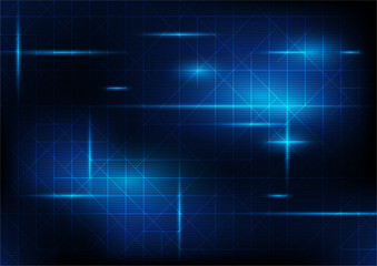 Future technology High-tech electronic network, particle table, Digital Technology concept. Vector illustration.