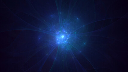 3D rendering abstract fractal light background
