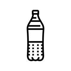 soda plastic bottle line icon vector illustration