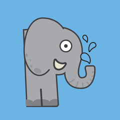 elephant cartoon illustration