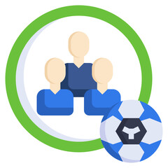 team flat icon,linear,outline,graphic,illustration