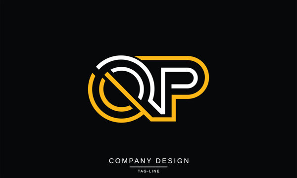 QP, PQ, Abstract Letters Logo Monogram