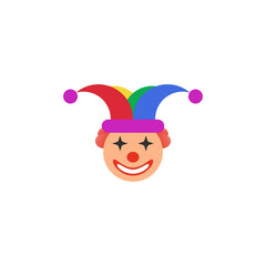 head clown icon design vector