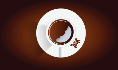 Ceramic coffee cup mug mockup design with a background