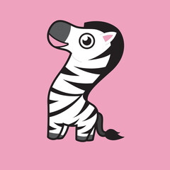 Fototapeta na wymiar illustration of a zebra