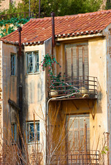 Fototapeta na wymiar A photo of Houses in Old Athens