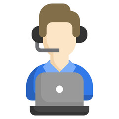 assistance flat icon,linear,outline,graphic,illustration