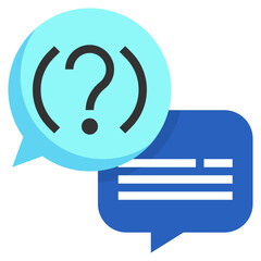 question flat icon,linear,outline,graphic,illustration