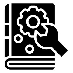 technical Support glyph icon,linear,outline,graphic,illustration