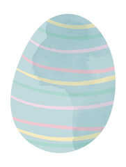 Watercolor easter egg