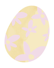 Watercolor easter egg