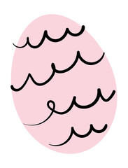 Watercolor easter egg