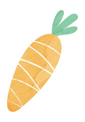 Watercolor carrot
