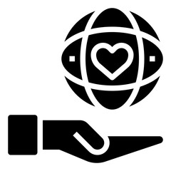 charity glyph icon,linear,outline,graphic,illustration