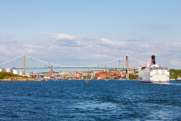 View at Gothenburg in Sweden from the sea