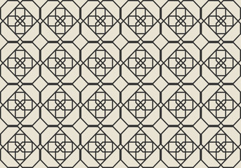 Brown Pastel Mosaic Tiles Design Art for Backgrounds. Seamless Pattern. Mosaic. Geometry. Vector Illustration Graphic Design.