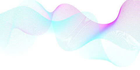Abstract blue flowing wave lines background. Modern glowing moving lines design. Modern blue moving lines design element. Futuristic technology concept. Vector illustration.
