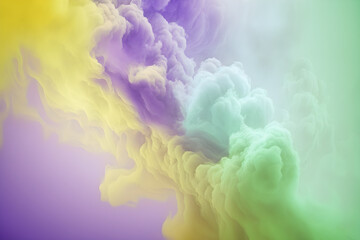 Abstract Gradient Background with Pastel Color and Smoke Texture