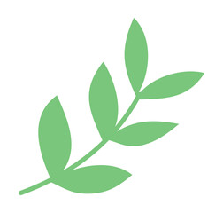 Botanical leaf branch