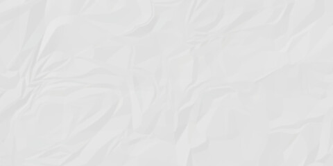 white and gray facbric paper backdrop crumpled texture. white and grayh textured crumpled black paper background. panorama white paper texture background, crumpled pattern.