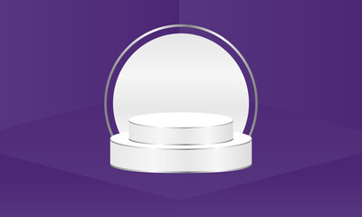 vector illustration 3d podium background design, perfect for advertising, social media post, wallpaper, and other graphic needs.