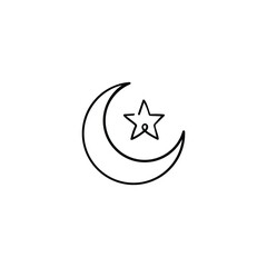 Islamic Line Style Icon Design