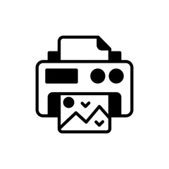 Photo Printer icon in vector. Illustration