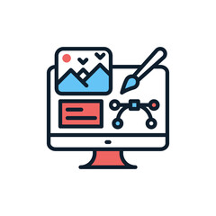 Design Content icon in vector. Illustration