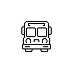 Bus line icon isolated on white background