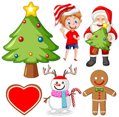 Merry Christmas Object Decoration Item Collection