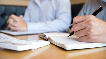 Business People Meeting Design Ideas professional investor working new start up project. Concept. business planning in office