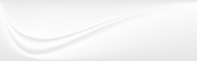 White texture 3D volumetric fabric folds, white waves for web design. Background for wedding card or flyer.