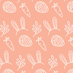 easter happy stylish pattern bunny ears