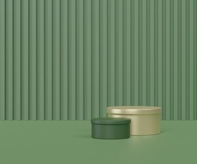 product shows a 3D platform background with platform geometric shapes. podium. Rendering to display cosmetic products, stage performance .