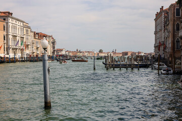  View of the Grand Canal from the terrace at the Peggy Guggenheim Collection in Venice