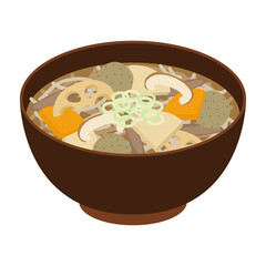 けんちんそばのイラスト
