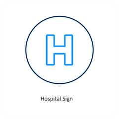 Obraz premium hospital sign