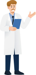 Doctor character illustration.