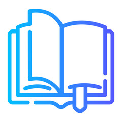 open book gradient icon