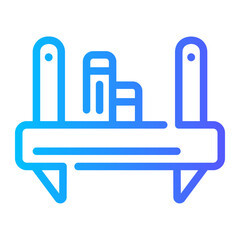 book shelf gradient icon