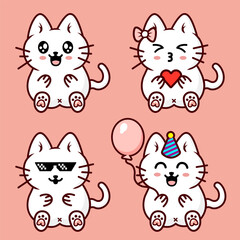 EPS Chiby Cute Cat Vector