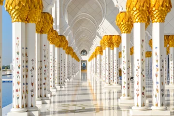 Gordijnen Scheich-Zayid-Moschee Abu Dhabi © Simon