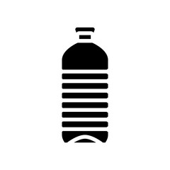 ecology water plastic bottle glyph icon vector illustration