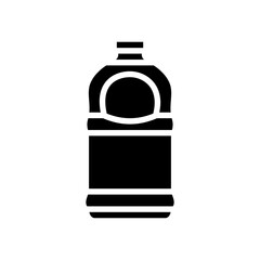 recycle juice plastic bottle glyph icon vector illustration