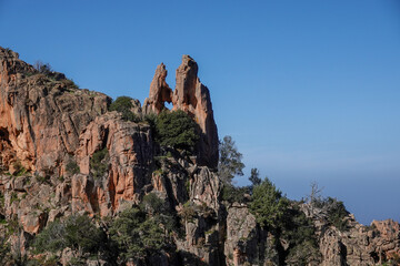 Fototapeta na wymiar Le Cœur des Calanques de Piana, en Corse