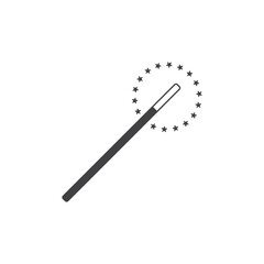 magic wand icon logo vector template