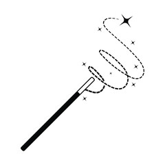magic wand icon logo vector template