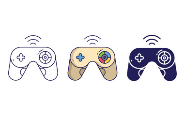 Fototapeta premium Game pad vector icon