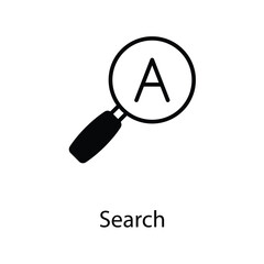 Search  icon design stock illustration